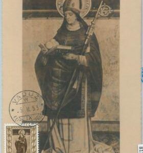 81310  - LIECHTENSTEIN - Postal History -  FDC  MAXIMUM CARD -  RELIGION  1953