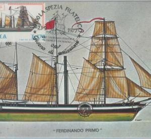 81208 - ITALY - Postal History -  MAXIMUM CARD - SHIP  sail boat  1977