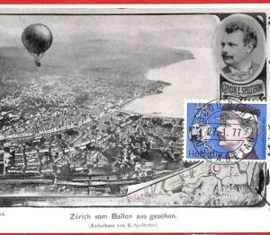 aa3360 - SWITZERLAND  - POSTAL HISTORY - Maximum Card 1977 Aviation BALLOON