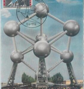 77712  - BELGIUM - Postal History - MAXIMUM CARD - 1958 EXPO UNIVERSALE