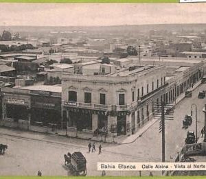 af0068 - ARGENTINA - VINTAGE POSTCARD - Bahia Blanca - Calle Alsina