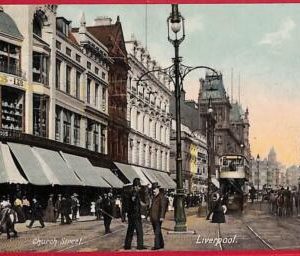 ai0270 -  GREAT BRITAIN - VINTAGE POSTCARD - Liverpool, Church Street
