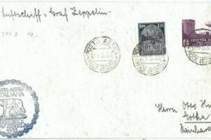 71681 -  Postal History - Graft ZEPPELIN  FLIGHT cover:  RHODES Egeo  1933