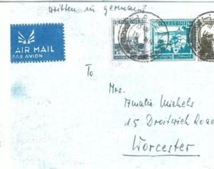 71378 -  Palestine - POSTAL HISTORY - 135 Mils on cover to GB - CENSOR TAPE 1942