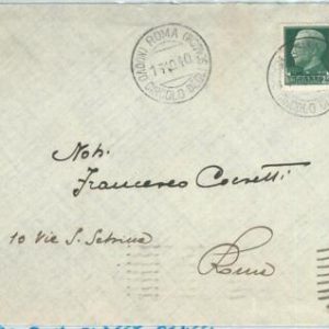 71762 - ITALY   - Postal History - POSTMARK on COVER  1940 -  CHESS Rome
