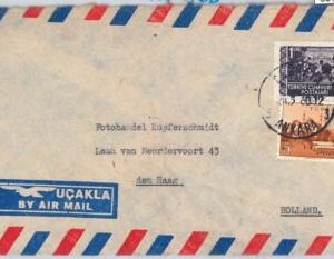 65773 -  TURKEY  - POSTAL HISTORY -   COVER to THE NETHERLANDS 1960