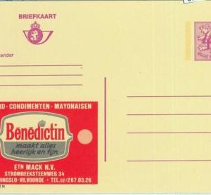 67619 - BELGIUM - Postal History - Advertising STATIONERY CARD:  GASTRONOMY