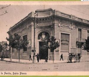af0067 - ARGENTINA - VINTAGE POSTCARD - Bahia Blanca - Banco de la Nacion