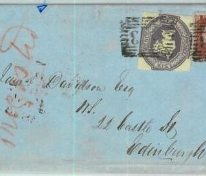 BK0706 - GB Great Brittain -  POSTAL HISTORY - Beautifull franking on COVER 1856