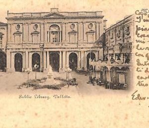 ac6397 - Ansichtskarten VINTAGE POSTCARD - MALTA -Valletta - 1902,Public Library