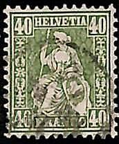 95020cB  - SWITZERLAND - STAMP -   Yvert #  39 - Very Fine  USED