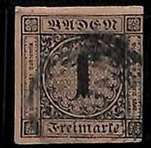94904 - 2hB  - GERMANY Baden - STAMP  -  Michel  #  5 -  USED