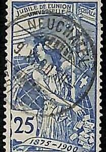 95014bA- SWITZERLAND - STAMP -   UPU  -  Zumstein # 79B Very Fine USED