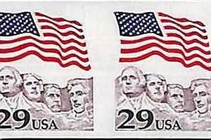 94800f - USA - STAMPS - SC # 2523b   IMPERF PAIR - MNH  Mount Rushmore