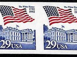 94800h -  USA - STAMPS - SC #  2609a IMPERF PAIR - MNH Flags WHITE HOUSE