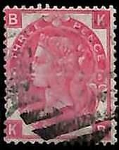 94891kA - GREAT BRITAIN - STAMP - SG # 103  Plate 5 -  Fine USED