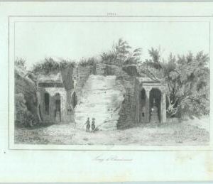 84941  - INDIA  - VINTAGE Italian Engraving - 1800's  CHANDRAVATI