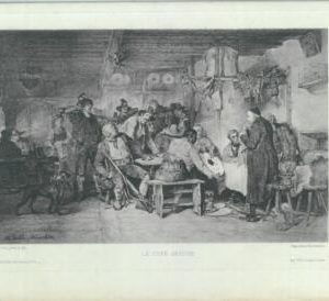84968 - FRANCE - VINTAGE Engraving: Gabl LE CURE ARBITRE The Priest judges