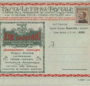 69595 - ITALY - POSTAL HISTORY - BLP  COVER # 4   - FURNITURE  medicine  LIGHTS