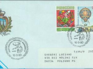 89926 - SAN MARINO - Postal History - SPECIAL POSTMARK 1990 Aviation ZEPPELIN