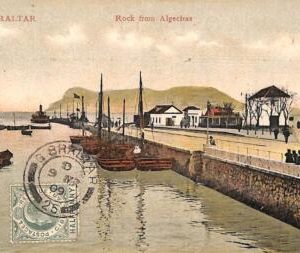 ac6290  - GIBRALTAR - VINTAGE   POSTCARD - Rock from Algeciras - 1909
