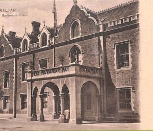 ac6284  - GIBRALTAR - VINTAGE   POSTCARD -  The Governor's Palace