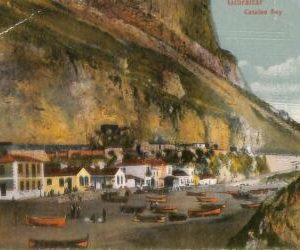 ac6295  - GIBRALTAR - VINTAGE   POSTCARD - Catalan Bay - 1913