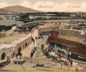 ac6287  - GIBRALTAR - VINTAGE   POSTCARD - The Markets