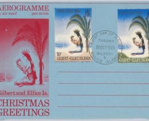 65850 - GILBERT & ELLICE Islands  - Postal History -  STATIONERY AEROGRAMME