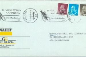 84867 - SPAIN - POSTAL HISTORY - postmark on COVER 1989 - SPORT Cycling
