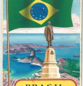 71183 -  ITALY  - HAND PAINTED card by ZSOLT - BRAZIL Pão de Açúcar  - Flags