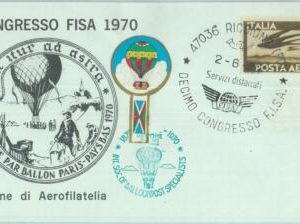 82999 - ITALY - Postal History - SPECIAL Cover - BALLOON Post - 1970 CONGRESS