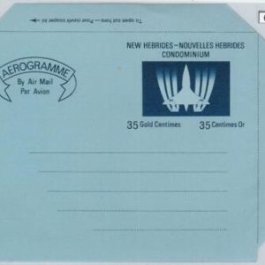 65865 - NEW HEBRIDES Condominium - Postal History -    AEROGRAMME : CONCORD