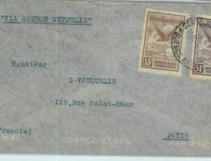 94096 - ARGENTINA - POSTAL HISTORY - COVER to FRANCE via ZEPPELIN 1932  # 191