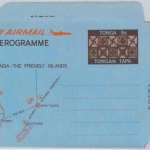65888 - TONGA  - Postal History -    AEROGRAMME: Maps