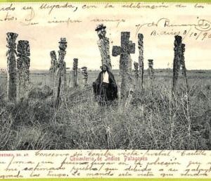 38955 - ARGENTINA - VINTAGE POSTCARD - Cemetery of Patagonian Indians - 1902