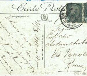 71382 - ITALY - POSTAL HISTORY - postcard sent from SOLUNTO ship - OLYMPICS 1928