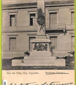 38981 - ARGENTINA - VINTAGE POSTCARD - Mar del Plata - 1904, Monumento Umberto I