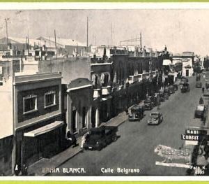af0033 - ARGENTINA - VINTAGE POSTCARD - Bahia Blanca, Calle Belgrano