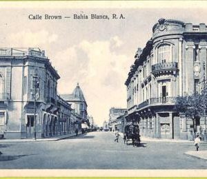 af0029 - ARGENTINA - VINTAGE POSTCARD - Bahia Blanca, Calle Brown