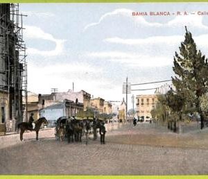 af0028 - ARGENTINA - VINTAGE POSTCARD - Bahia Blanca, Calle Alsina