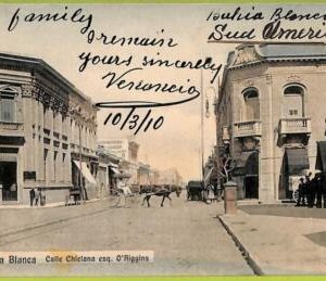 af0035 - ARGENTINA - VINTAGE POSTCARD - Bahia Blanca, Calle Chiciana