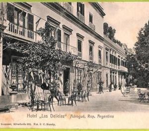 af0008 - ARGENTINA - VINTAGE POSTCARD - Adrogue, Hotel ''Las Delicias''