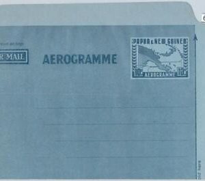 65877  -  PAPUA NEW GUINEA -  Postal History -    AEROGRAMME: MAP