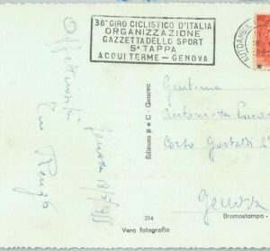 67932 - ITALY - POSTAL HISTORY -  SPECIAL POSTMARK:  CYCLING Giro d'Italia 1955