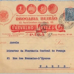 74379 - BRAZIL - POSTAL HISTORY -  ADVERTISING COVER  from PARA - Chemist 1912