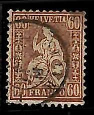 95020eE  - SWITZERLAND - STAMP -   Yvert #  40  -    USED