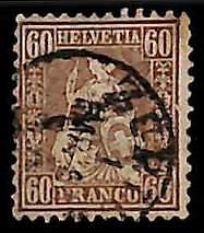 95020eD  - SWITZERLAND - STAMP -   Yvert #  40  -    USED
