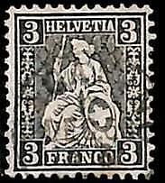 95020g  - SWITZERLAND - STAMP -   Yvert #  34 -  Very Fine  USED