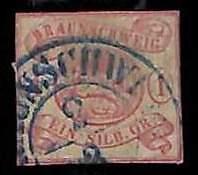 94907 1c - GERMANY  Braunschweig  - STAMP  -  Michel  # 1 -  USED